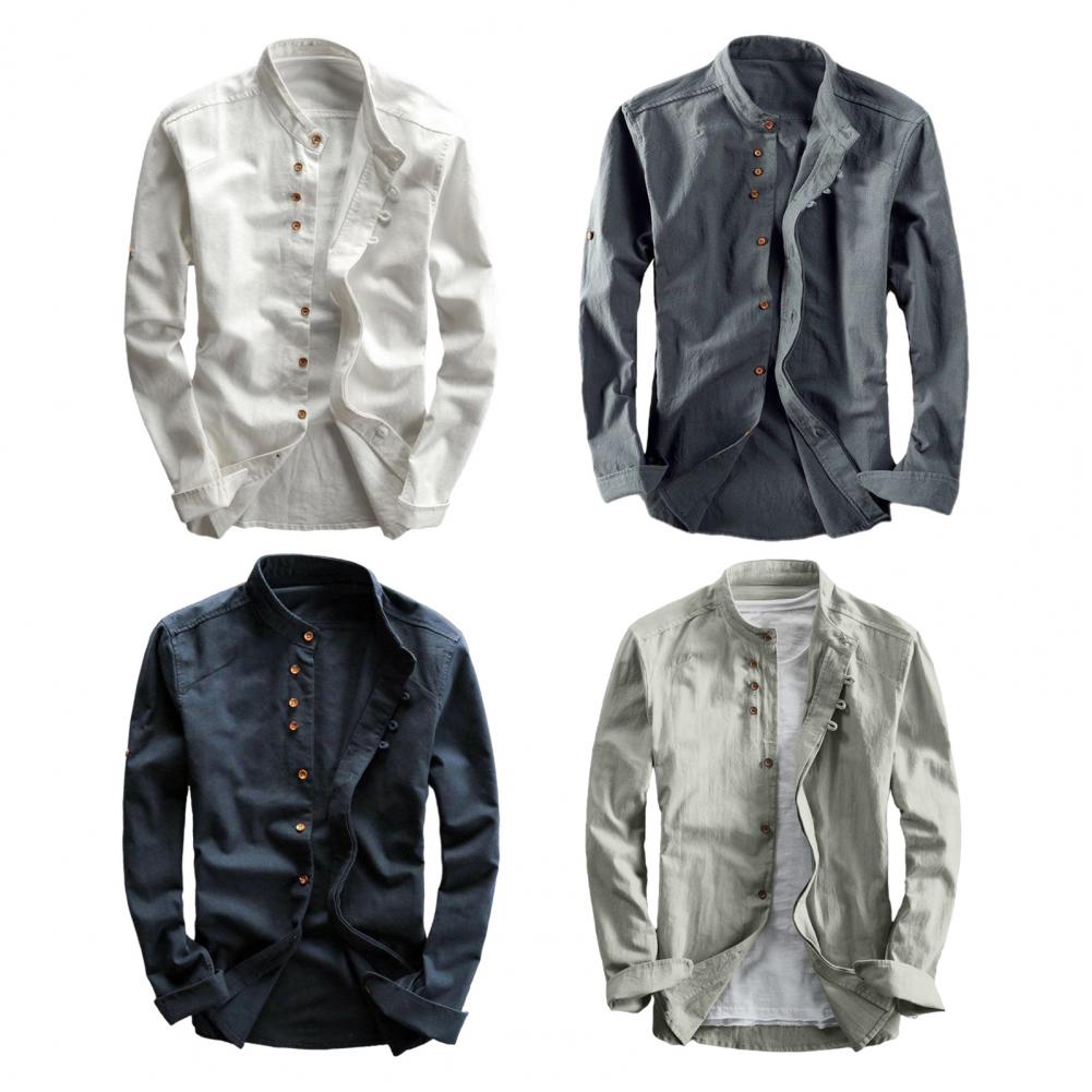 Men's "Katana" Japan Style Cotton Linen Shirt