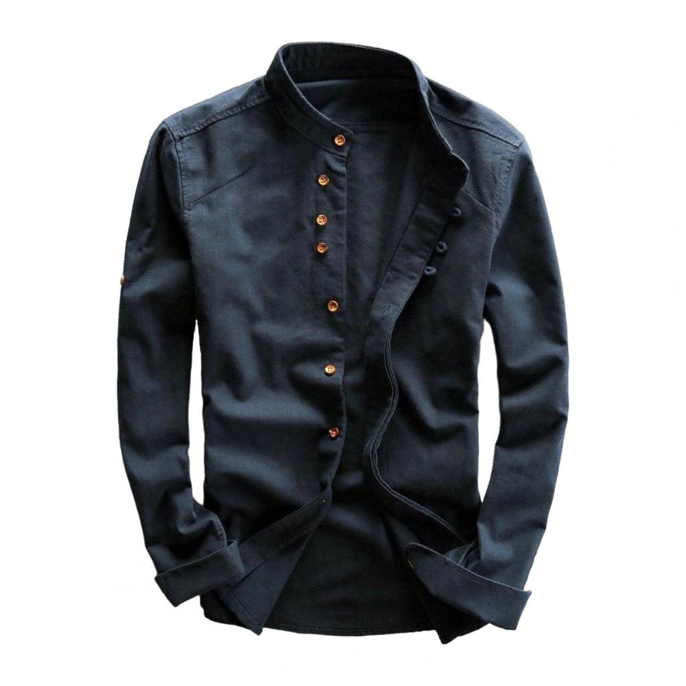 Men's "Katana" Japan Style Cotton Linen Shirt - Image 2