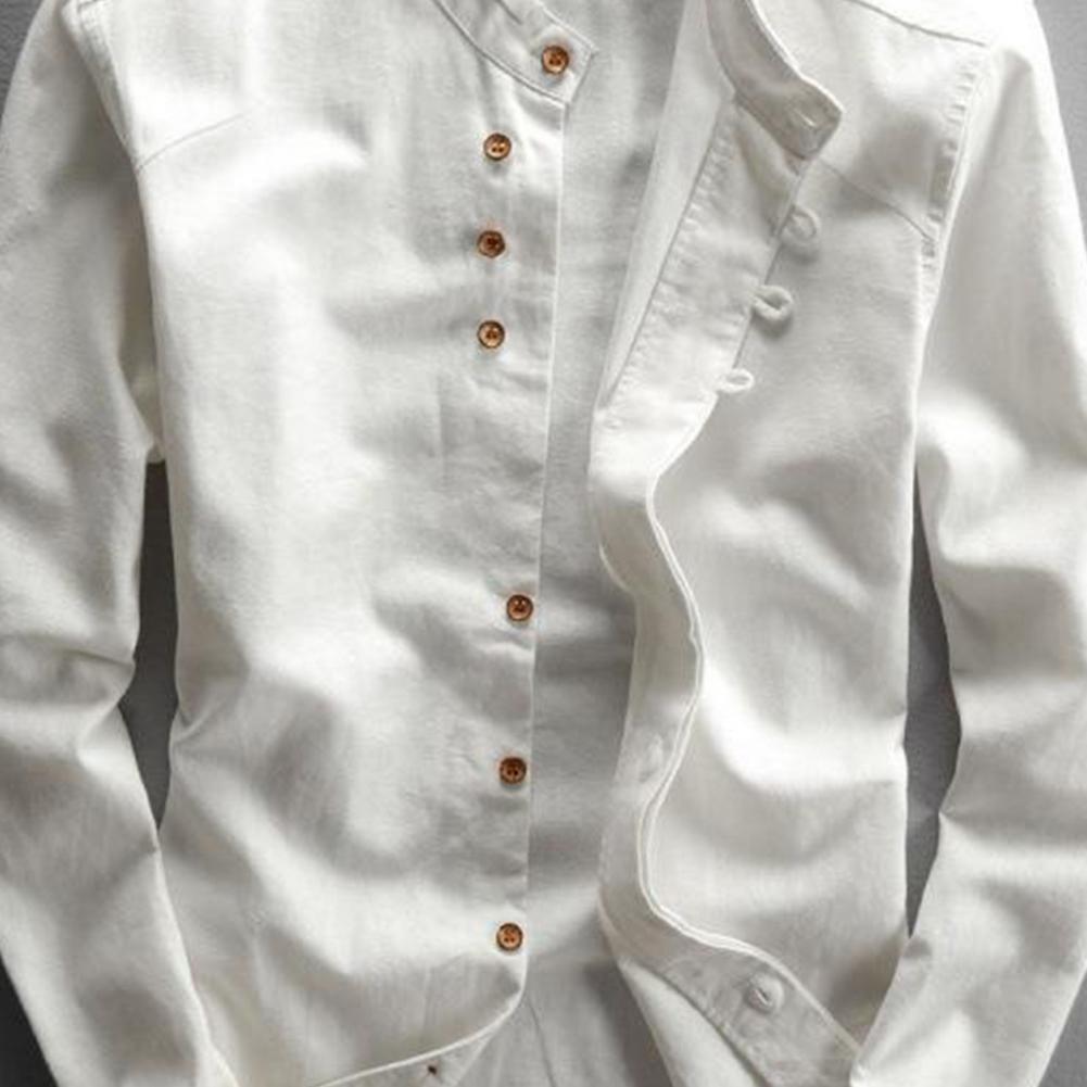Men's "Katana" Japan Style Cotton Linen Shirt - Image 3