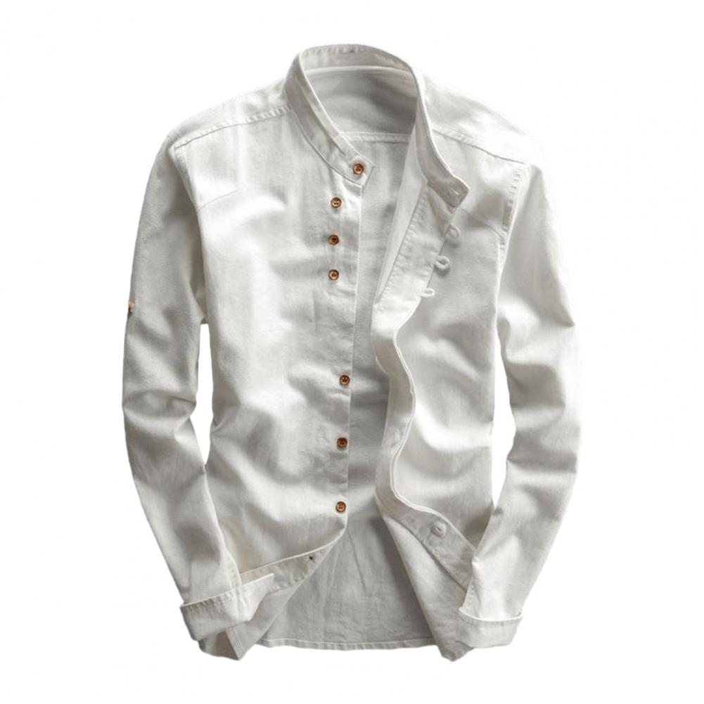 Men's "Katana" Japan Style Cotton Linen Shirt - Image 4