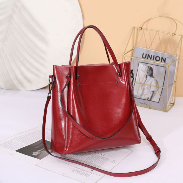 European Genuine Leather women Shoulder Bag - Image 4