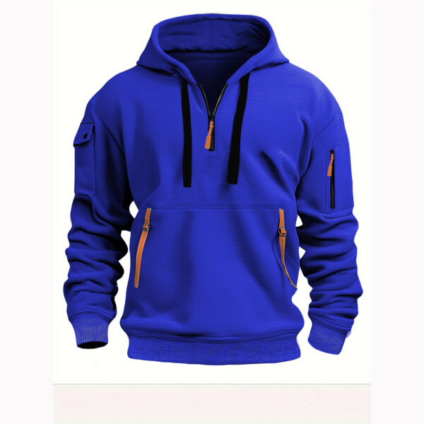 Men's Shoulder Drop Hooded Sweatshirt - Image 2