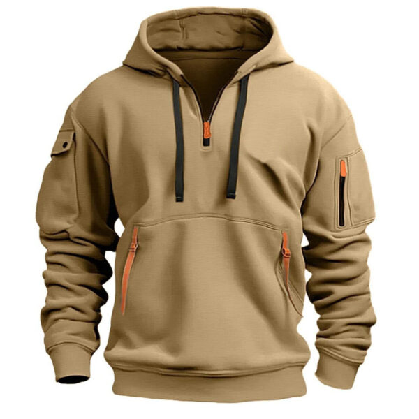 Men's Shoulder Drop Hooded Sweatshirt - Image 3