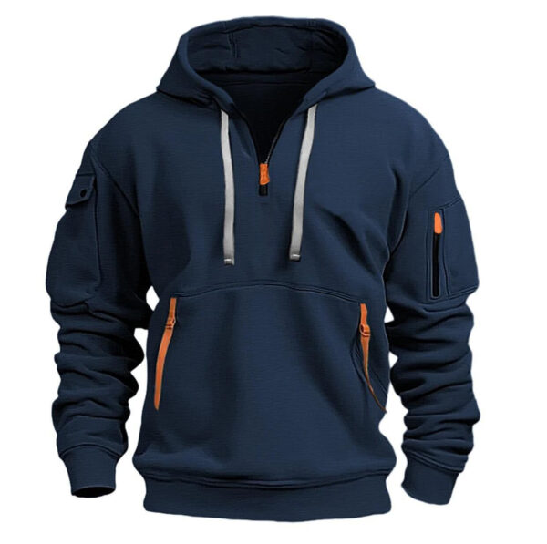 Men's Shoulder Drop Hooded Sweatshirt - Image 4