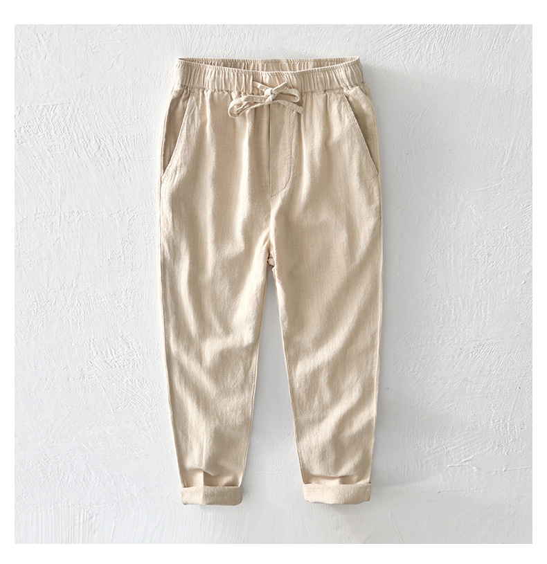 Men's Cotton Linen Casual Pants
