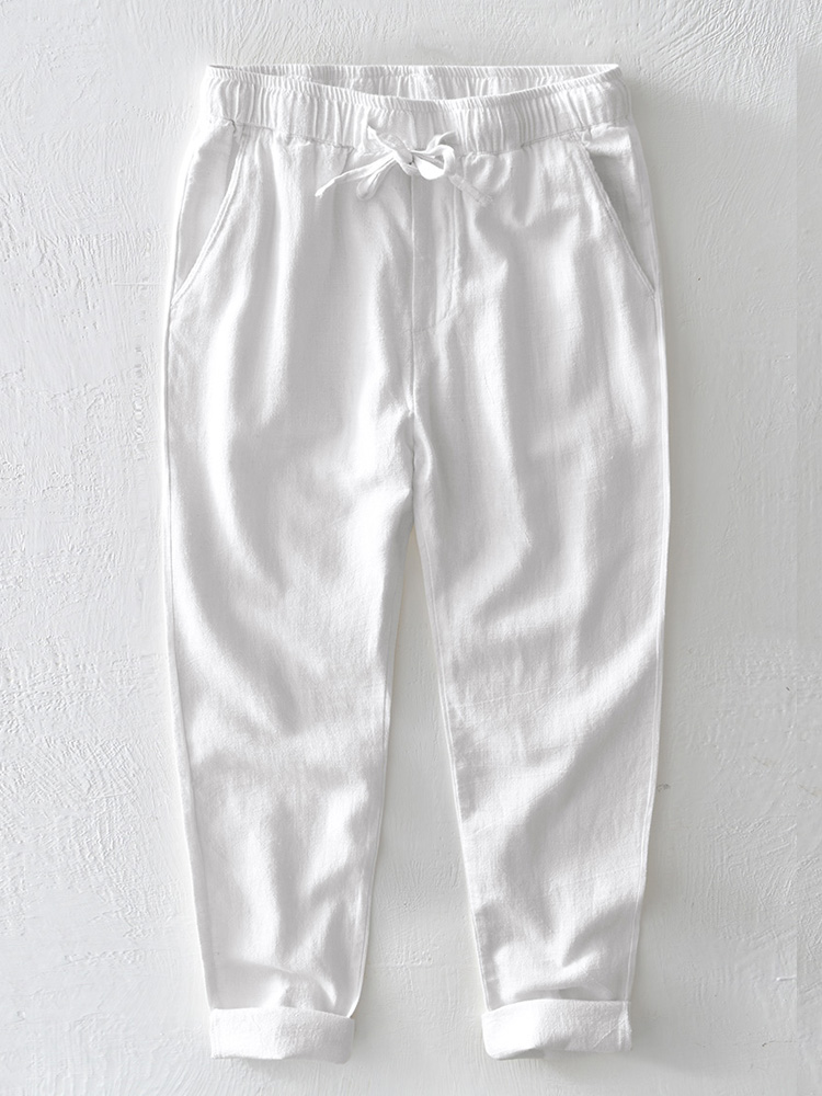 Men's Cotton Linen Casual Pants - Image 2