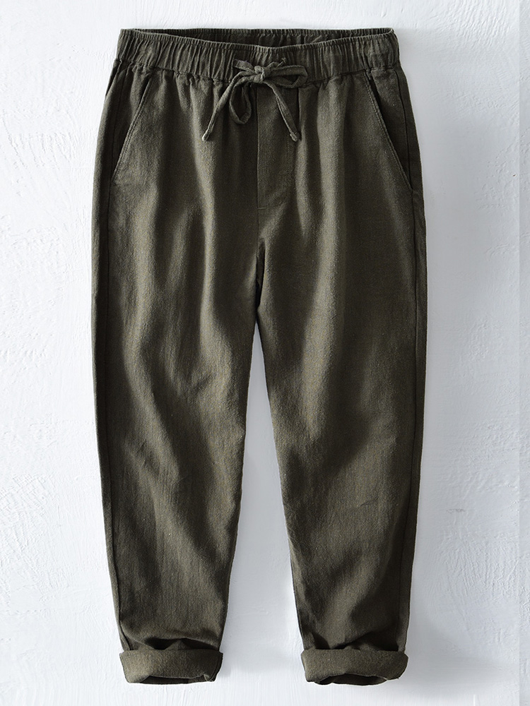 Men's Cotton Linen Casual Pants - Image 4